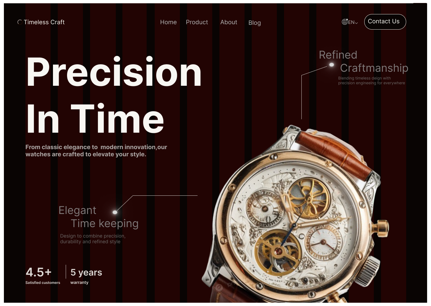 LuxeTime –Watch Store Web Design - PHP Laravel Project Pakistan